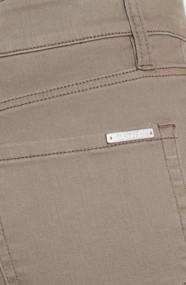 JEANS MUJER  COLOR WIDE LEG TIRO ALTO PRETINA BASICA 1 BOTON - 5