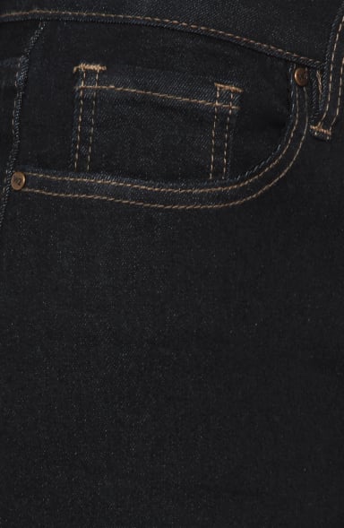 JEANS MUJER RECTO TIRO MEDIO PRETINA BASICA 1 BOTON - 2