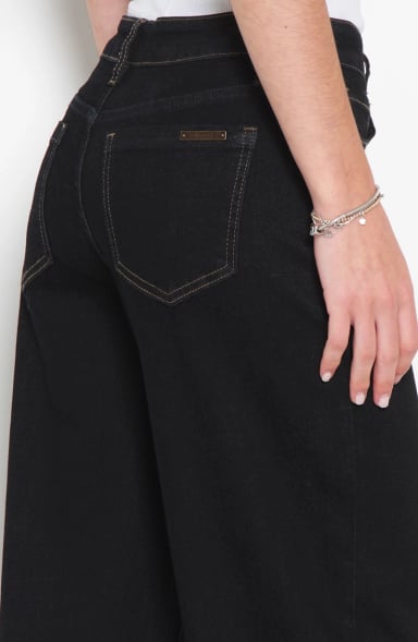 JEANS MUJER RECTO TIRO MEDIO PRETINA BASICA 1 BOTON - 6