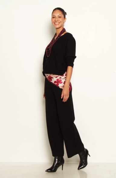 CONJUNTO TEJIDO SWEATER Y PANTALON WIDE LEG - 6