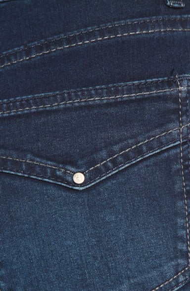 JEANS MUJER TIRO MEDIO  PRETINA  BOLSILLO TAPETA FALSA - 6