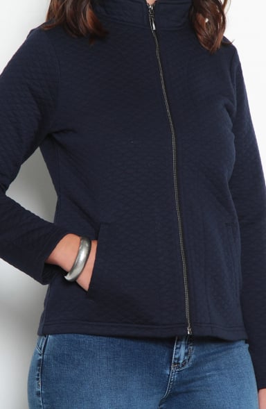 CHAQUETA MANGA LARGA CON CIERRE Y BOLSILLOS - 3