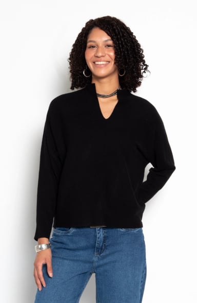 SWEATER M 3/4 ESCOTE V - 1
