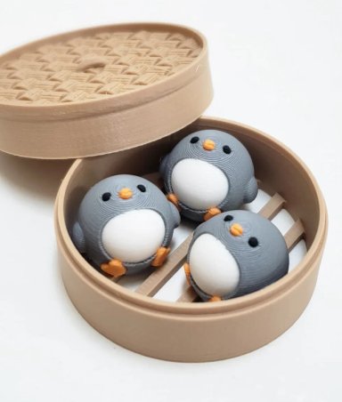 LLAVERO DE PANECILLOS DE PINGUINO - 2