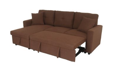 SECCIONAL VARESE MULTI-FUNCIONAL TELA CHOCOLATE - 2