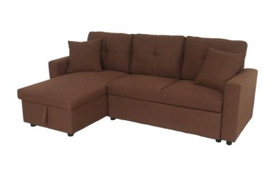 SECCIONAL VARESE MULTI-FUNCIONAL TELA CHOCOLATE - 3