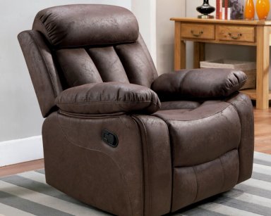SILLON RECLINABLE BRESCIA ELITE 1 CUERPO CAFE - 1