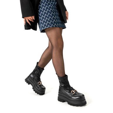BOTIN NEGRO CASUAL MUJER WEIDE CZY578 - 2