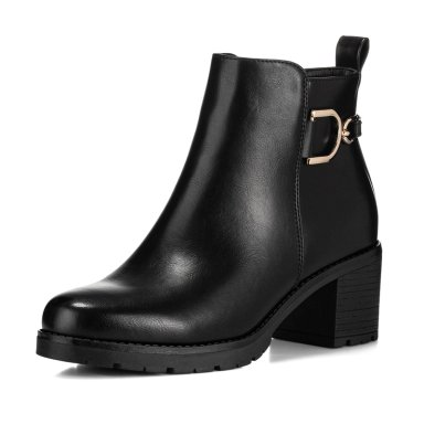 BOTIN NEGRO CASUAL MUJER WEIDE QBM05 - 1