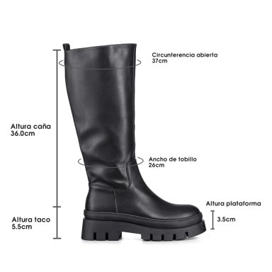 BOTAS LARGAS CASUAL PLATAFORMA VINTAGE MUJER WEIDE HX510 - 7
