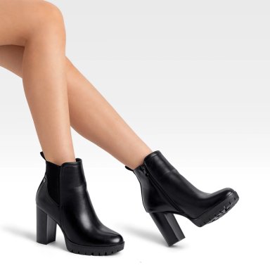 BOTIN NEGRO CASUAL MUJER WEIDE QBM06 - 2