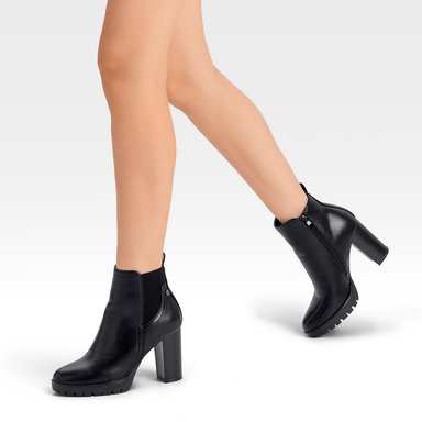 BOTIN NEGRO CASUAL MUJER WEIDE QBM06 - 3