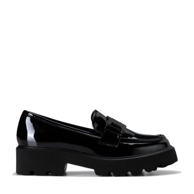 MOCASIN PU ACHAROLADO PLATAFORMA NEGRO CASUAL MUJER WEIDE QIU288 - 5