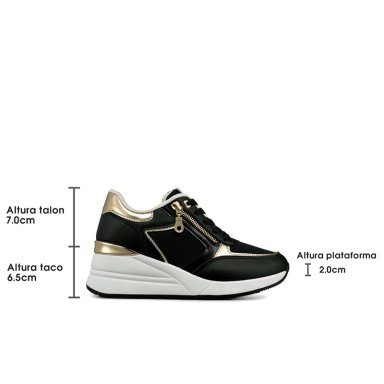 ZAPATILLA DEPORTIVA TACO CUÑA MALLA MUJER WEIDE JLL60 - 7