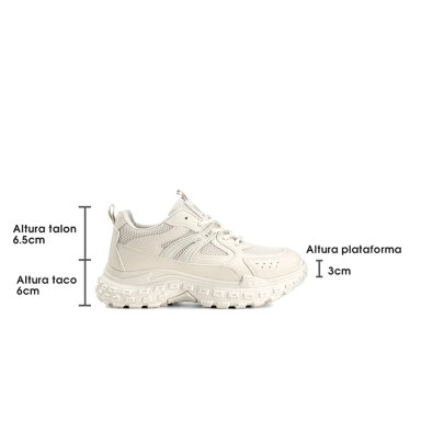 ZAPATILLAS BEIGE CASUAL MUJER WEIDE SL03 - 5