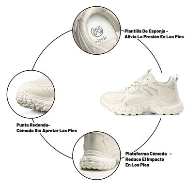 ZAPATILLAS BEIGE CASUAL MUJER WEIDE SL03 - 7