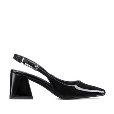 ZAPATO TACO TALON ABIERTO SIMIL CHAROL  MUJER WEIDE YOU538 - 1
