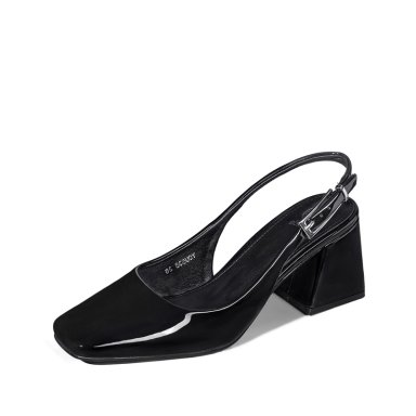 ZAPATO TACO TALON ABIERTO SIMIL CHAROL  MUJER WEIDE YOU538 - 4