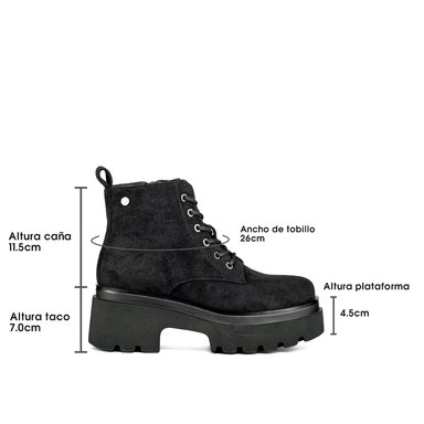 BOTIN TACO MUJER CASUAL PU TEXTIL WEIDE DH31 - 7
