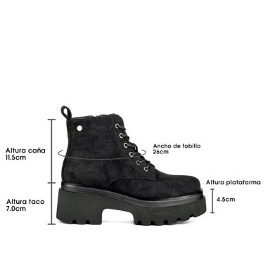 BOTIN TACO MUJER CASUAL PU TEXTIL WEIDE DH31 - 7