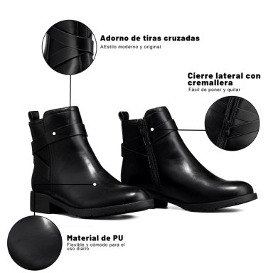 BOTIN TACO MUJER CASUAL PU WEIDE YOU515 - 7
