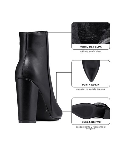 BOTIN TACO ALTO MUJER CASUAL PU WEIDE CZY655 - 2