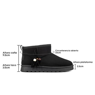 BOTIN TE RMICO MUJER CASUAL PU TEXTIL WEIDE SL70 - 9