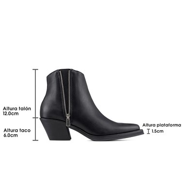 BOTIN TACO MUJER CASUAL PU WEIDE CZY651 - 9