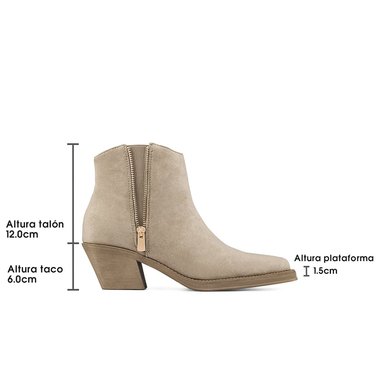 BOTIN TACO MUJER CASUAL PU WEIDE CZY651 - 9