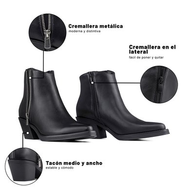 BOTIN TACO MUJER CASUAL PU WEIDE CZY651 - 10