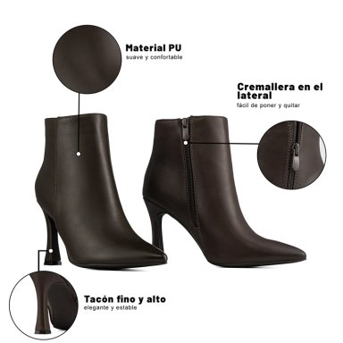 BOTIN TACO ALTO MUJER CASUAL PU WEIDE CZY653 - 7