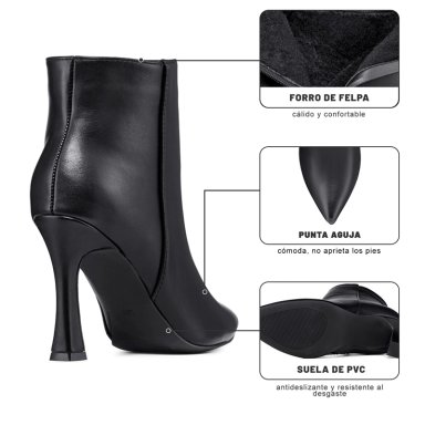 BOTIN TACO ALTO MUJER CASUAL PU WEIDE CZY653 - 8