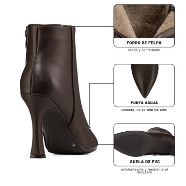 BOTIN TACO ALTO MUJER CASUAL PU WEIDE CZY653 - 8