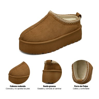 BOTIN TE RMICO MUJER PLATAFORMA PU TEXTIL WEIDE GLT617 - 7