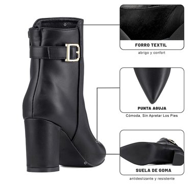 BOTIN TACO MUJER CASUAL PU WEIDE GH183 - 2