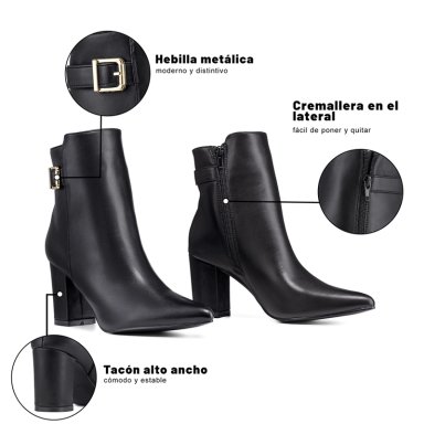 BOTIN TACO MUJER CASUAL PU WEIDE GH183 - 10