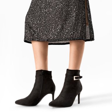 BOTIN TACO ALTO MUJER CASUAL PU TEXTIL WEIDE HX530 - 2