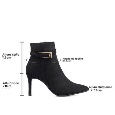 BOTIN TACO ALTO MUJER CASUAL PU TEXTIL WEIDE HX530 - 7