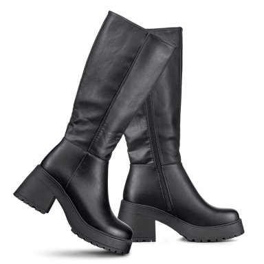 BOTA LARGA MUJER TACON GRUESO VINTAGE ELEGANTE WEIDE CZY602 - 6