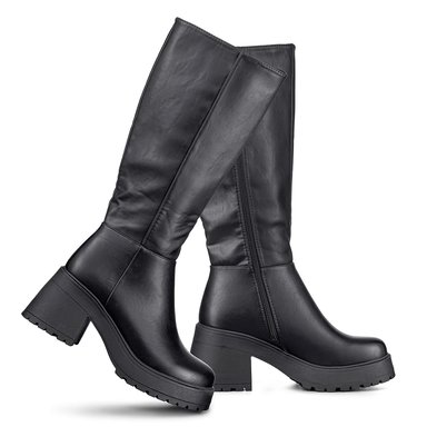BOTA LARGA MUJER TACON GRUESO VINTAGE ELEGANTE WEIDE CZY602 - 6