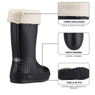 BOTAS DE AGUA MUJER OUTDOOR PVC WEIDE GH180 - 9