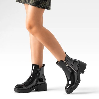 BOTIN CASUAL MUJER PU COMODO VINTAGE WEIDE ZS65B - 3