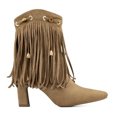 BOTA TACO MUJER CASUAL ESTILO VAQUERO FLECOS WEIDE DH90 - 1