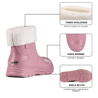 BOTIN DE AGUA MUJER OUTDOOR PVC WEIDE GH181 - 9