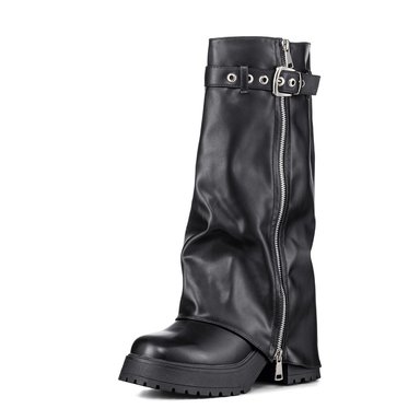 BOTAS LARGAS MUJER DE MODA ECO CUERO VINTAGE WEIDE CZY603 - 5