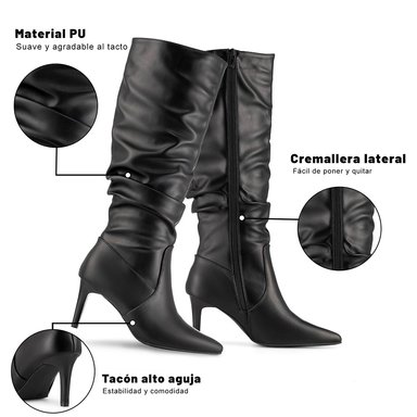 BOTA TACO ALTO MUJER ELEGANTE PU WEIDE ZS86 - 8
