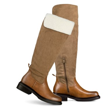 BOTA LARGA MUJER MODA GAMUZA CON FELPA VINTAGE WEIDE CZY601 - 7