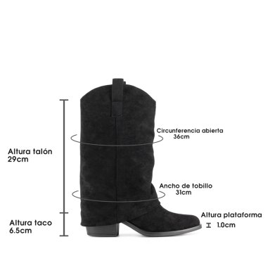 BOTA TACO MUJER CASUAL PU WEIDE HX536 - 6