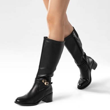 BOTA NEGRO CASUAL MUJER WEIDE CZY582 - 3