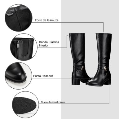 BOTA NEGRO CASUAL MUJER WEIDE CZY582 - 8